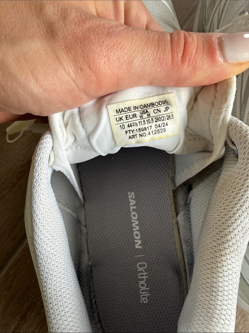 Men’s Salomon XT-6 White Lunar Sneakers US 10.5 - Picture 5 of 5